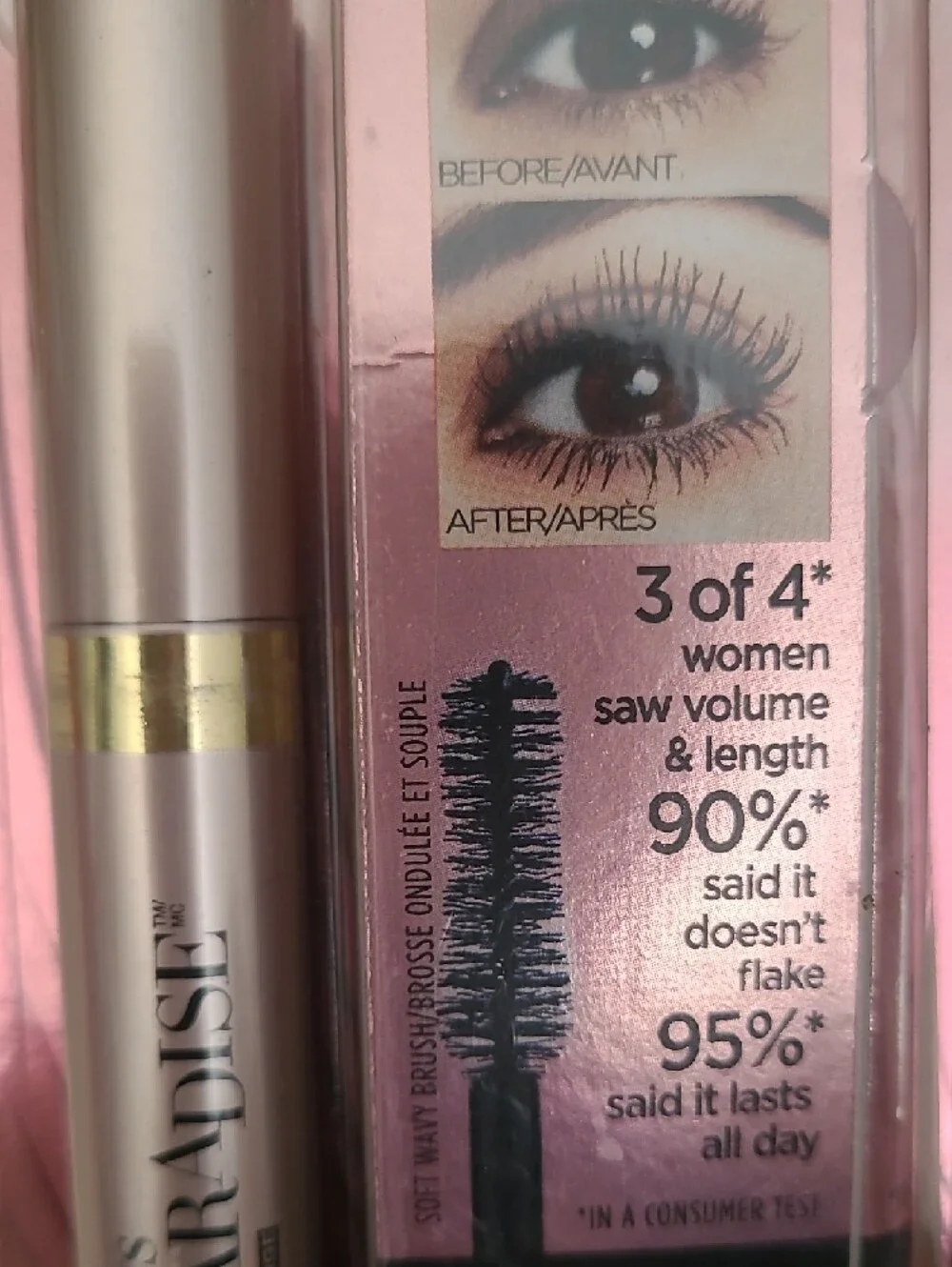 Voluminous Lash Paradise Mascara - Pink/Gold #204 Blackest Black Volume & Length